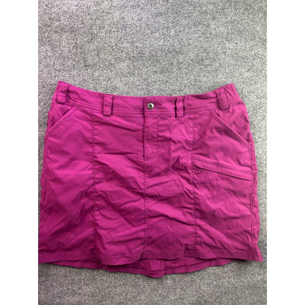 Duluth Trading Co Skort Women 16W Purple Active Hiking Outdoor Pockets